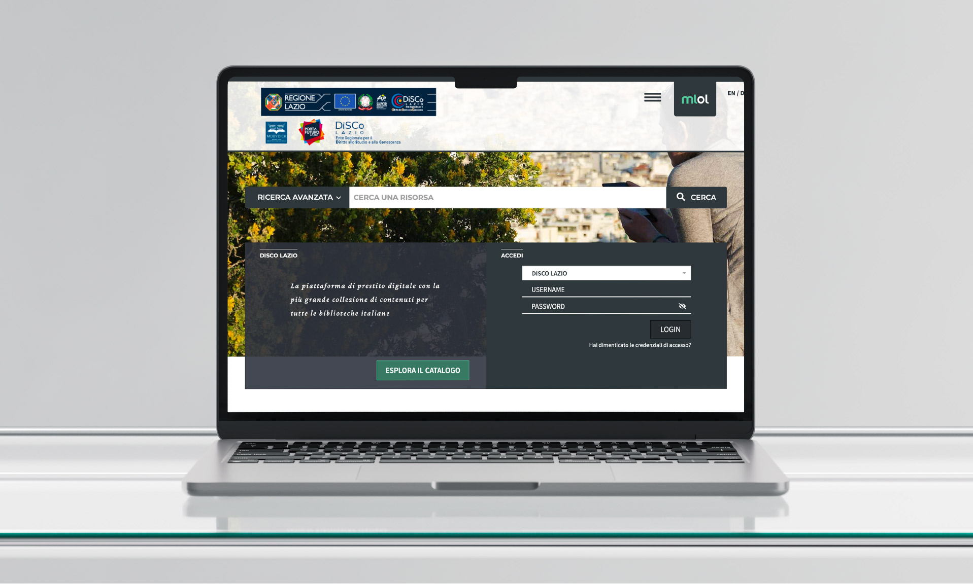 Clicca per accedere al catalogo